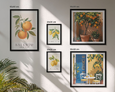Tableau de décoration murale Style rustique italien fruité
