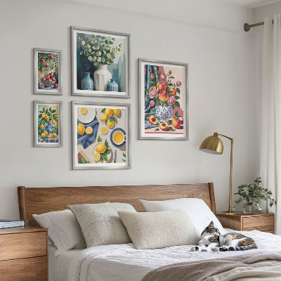Tableau de décoration murale Compositions florales et fruitées