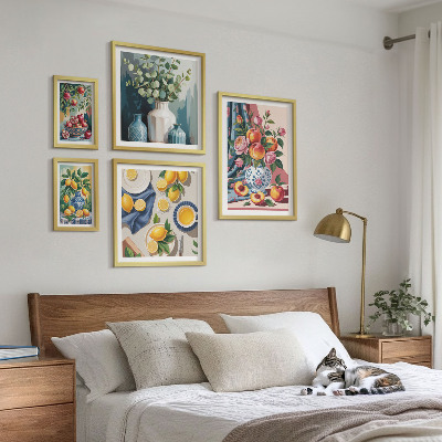 Tableau de décoration murale Compositions florales et fruitées