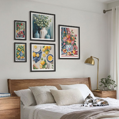 Tableau de décoration murale Compositions florales et fruitées