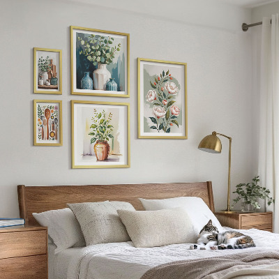 Lot de tableaux encadrés Décorations végétales élégantes pour la cuisine