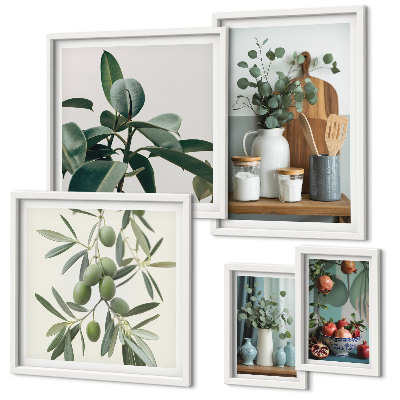 Tableau de décoration murale Plantes scandinaves naturelles