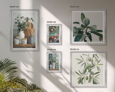 Tableau de décoration murale Plantes scandinaves naturelles