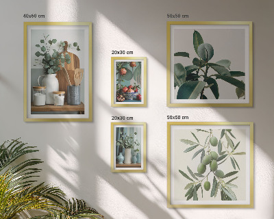 Tableau de décoration murale Plantes scandinaves naturelles