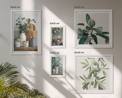 Tableau de décoration murale Plantes scandinaves naturelles