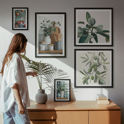 Tableau de décoration murale Plantes scandinaves naturelles