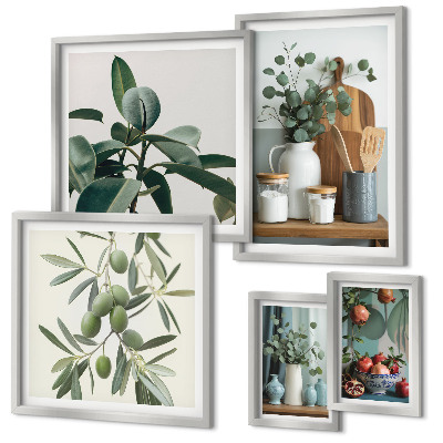 Tableau de décoration murale Plantes scandinaves naturelles