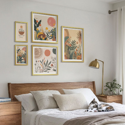 Tableau de décoration murale Motifs végétaux abstraits de style bohème