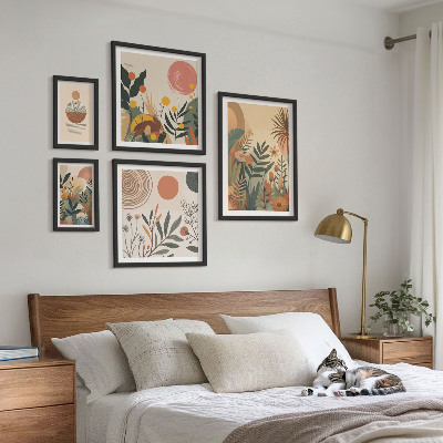 Tableau de décoration murale Motifs végétaux abstraits de style bohème