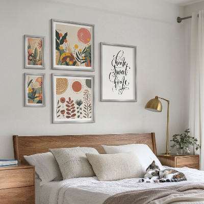 Ensemble de 5 tableaux Décorations végétales élégantes