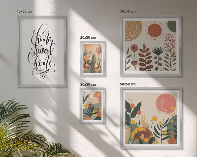 Ensemble de 5 tableaux Décorations végétales élégantes