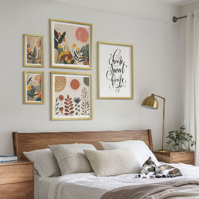 Ensemble de 5 tableaux Décorations végétales élégantes