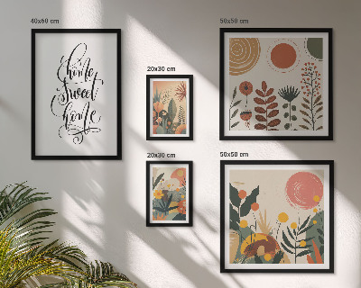 Ensemble de 5 tableaux Décorations végétales élégantes