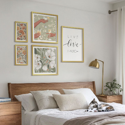 Tableau de décoration murale Slogans graphiques floraux élégants
