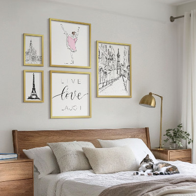 Lot de tableaux encadrés Inspirations parisiennes élégantes