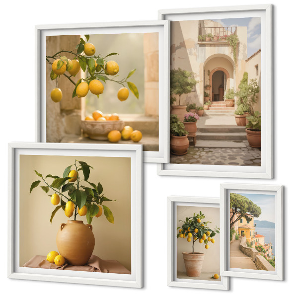 Tableau de décoration murale Décorations d'agrumes élégantes