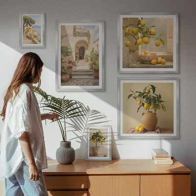 Tableau de décoration murale Décorations d'agrumes élégantes