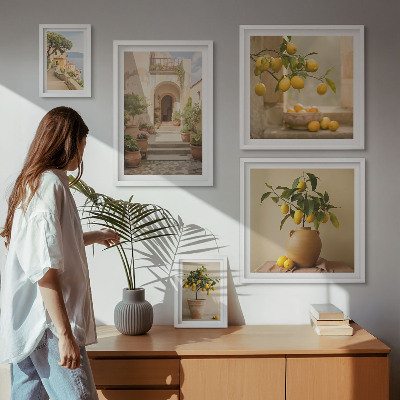 Tableau de décoration murale Décorations d'agrumes élégantes