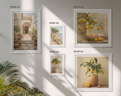 Tableau de décoration murale Décorations d'agrumes élégantes