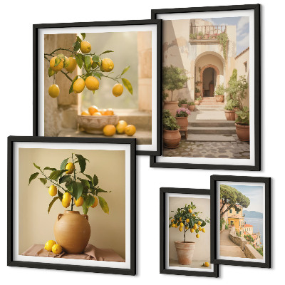 Tableau de décoration murale Décorations d'agrumes élégantes