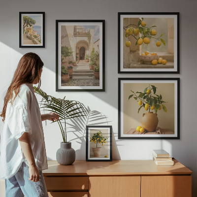 Tableau de décoration murale Décorations d'agrumes élégantes
