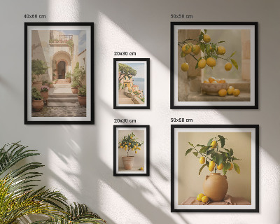 Tableau de décoration murale Décorations d'agrumes élégantes