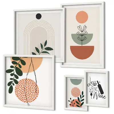 Tableau de décoration murale motif végétal élégant
