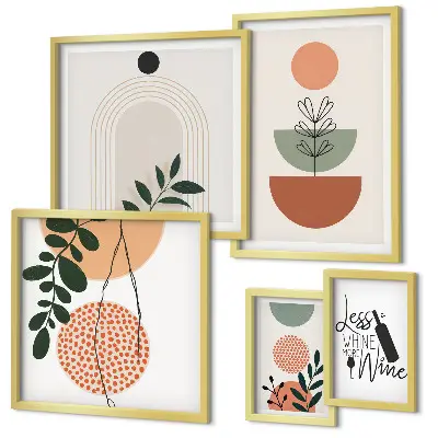 Tableau de décoration murale motif végétal élégant