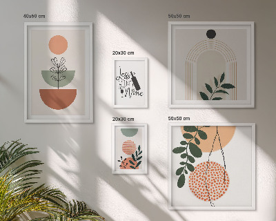 Tableau de décoration murale Décorations végétales élégantes