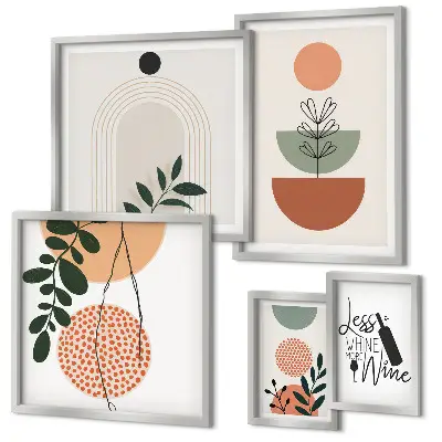 Tableau de décoration murale motif végétal élégant