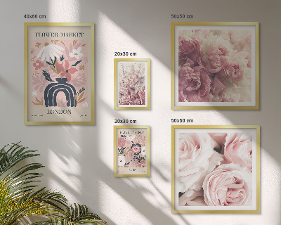 Ensemble de 5 tableaux Décorations florales bohèmes