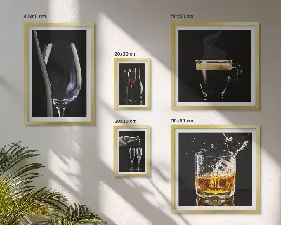 Tableau de décoration murale motif bar à cocktails