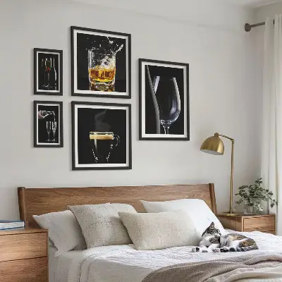 Tableau de décoration murale motif bar à cocktails