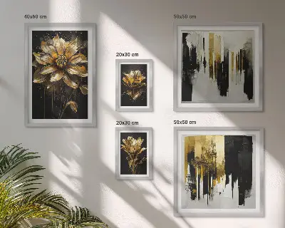 Tableau de décoration murale motifs floraux alliant élégance et modernité