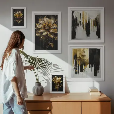 Tableau de décoration murale motifs floraux alliant élégance et modernité
