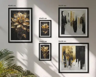 Tableau de décoration murale motifs floraux alliant élégance et modernité