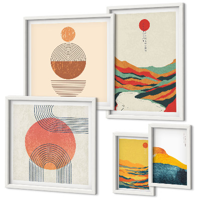 Tableau de décoration murale Paysages géométriques abstraits
