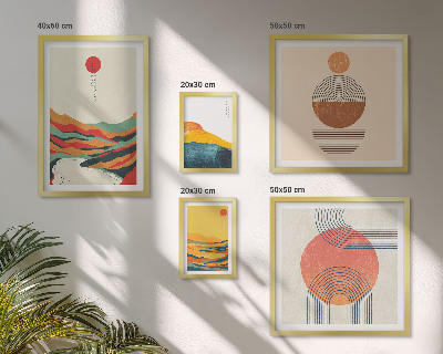 Tableau de décoration murale Paysages géométriques abstraits