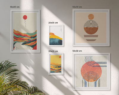 Tableau de décoration murale Paysages géométriques abstraits