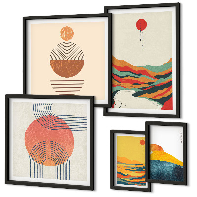 Tableau de décoration murale Paysages géométriques abstraits