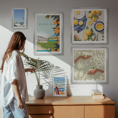 Tableau de décoration murale Vacances en Italie à Amalfi et Capri
