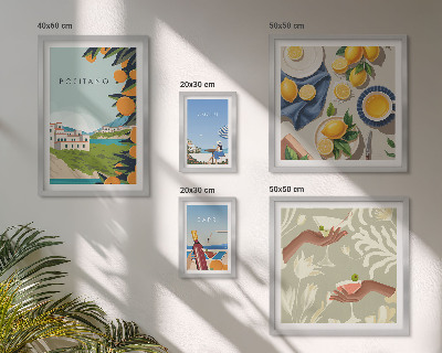 Tableau de décoration murale Vacances en Italie à Amalfi et Capri