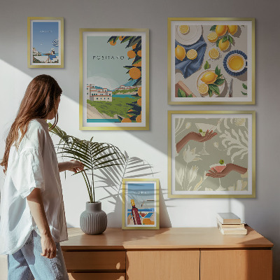 Tableau de décoration murale Vacances en Italie à Amalfi et Capri