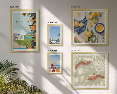 Tableau de décoration murale Vacances en Italie à Amalfi et Capri