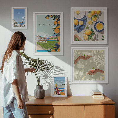 Tableau de décoration murale Vacances en Italie à Amalfi et Capri