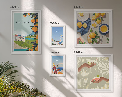 Tableau de décoration murale Vacances en Italie à Amalfi et Capri