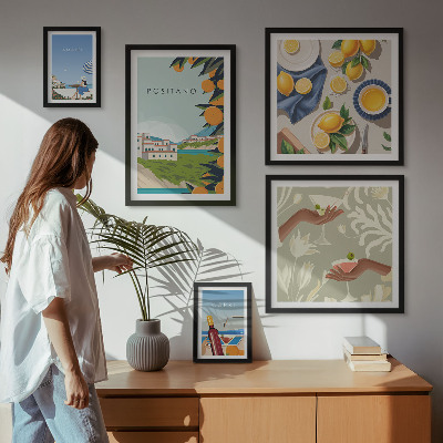 Tableau de décoration murale Vacances en Italie à Amalfi et Capri