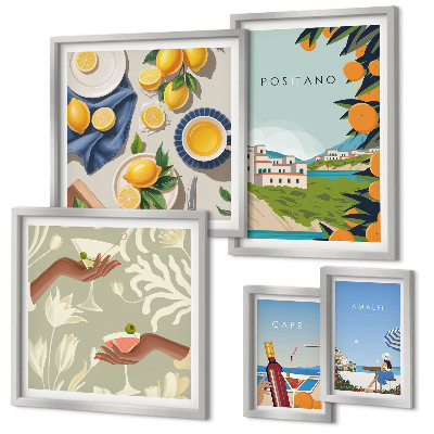 Tableau de décoration murale Vacances en Italie à Amalfi et Capri