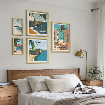 Tableau de décoration murale Plages colorées en bord de mer
