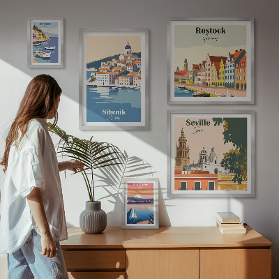 Tableau de décoration murale Paysages des villes côtières